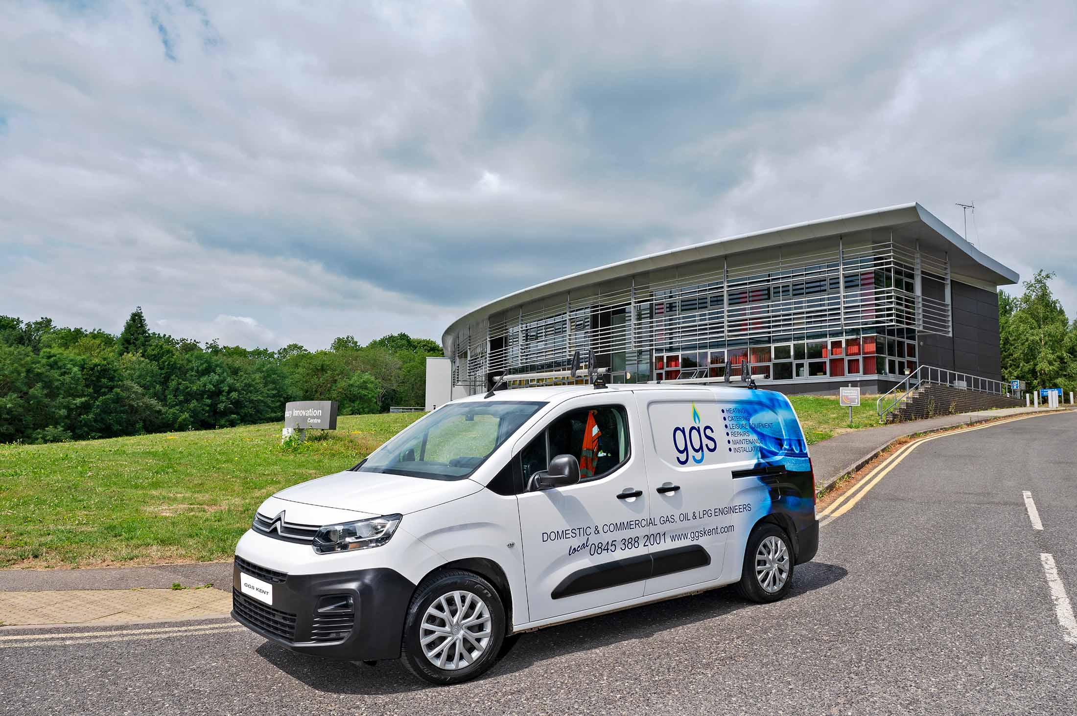 GGS Van at Canterbury Innovation Centre